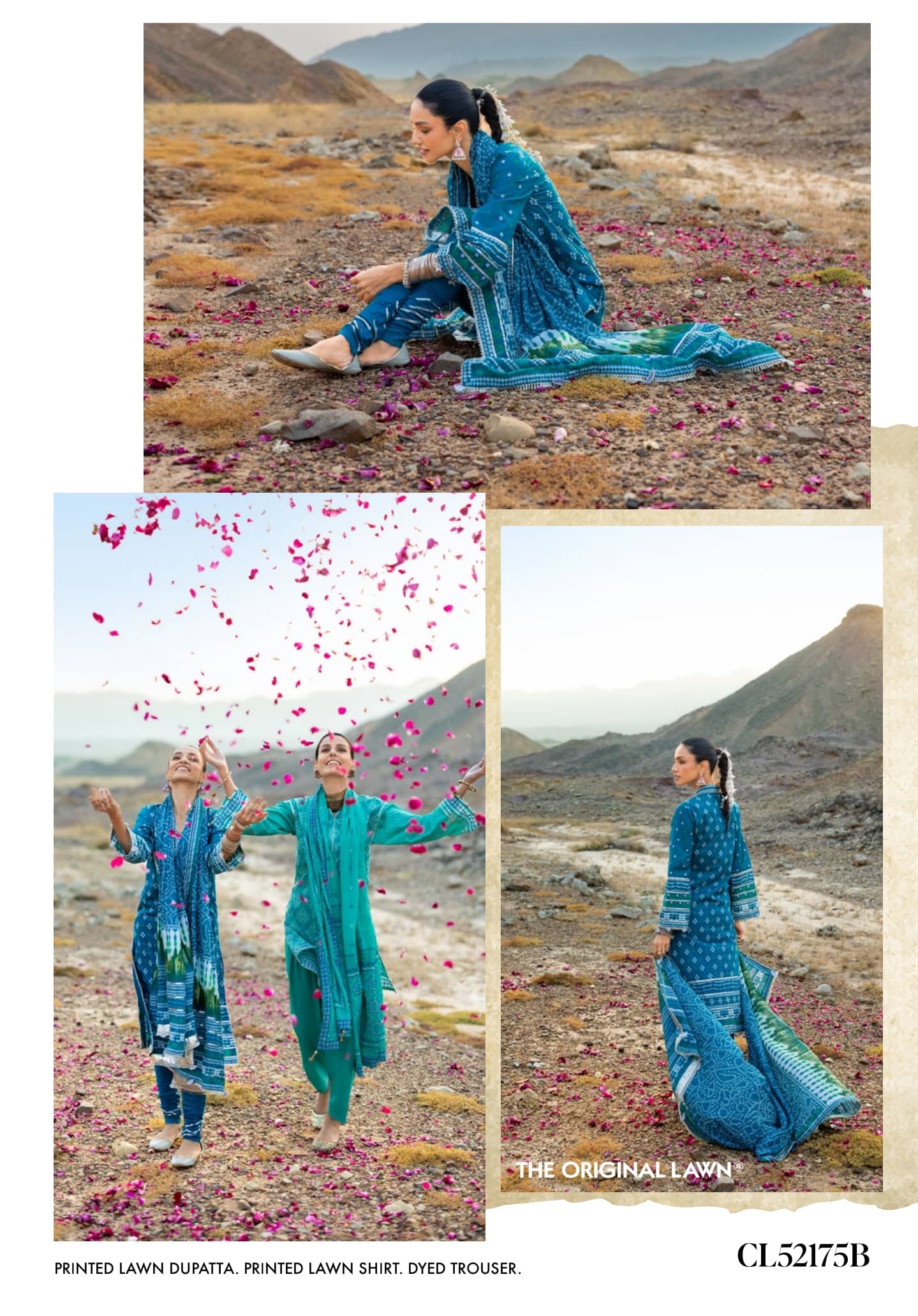 Restocked/Gul Ahmed Chunari Lawn 26/CL 52175B