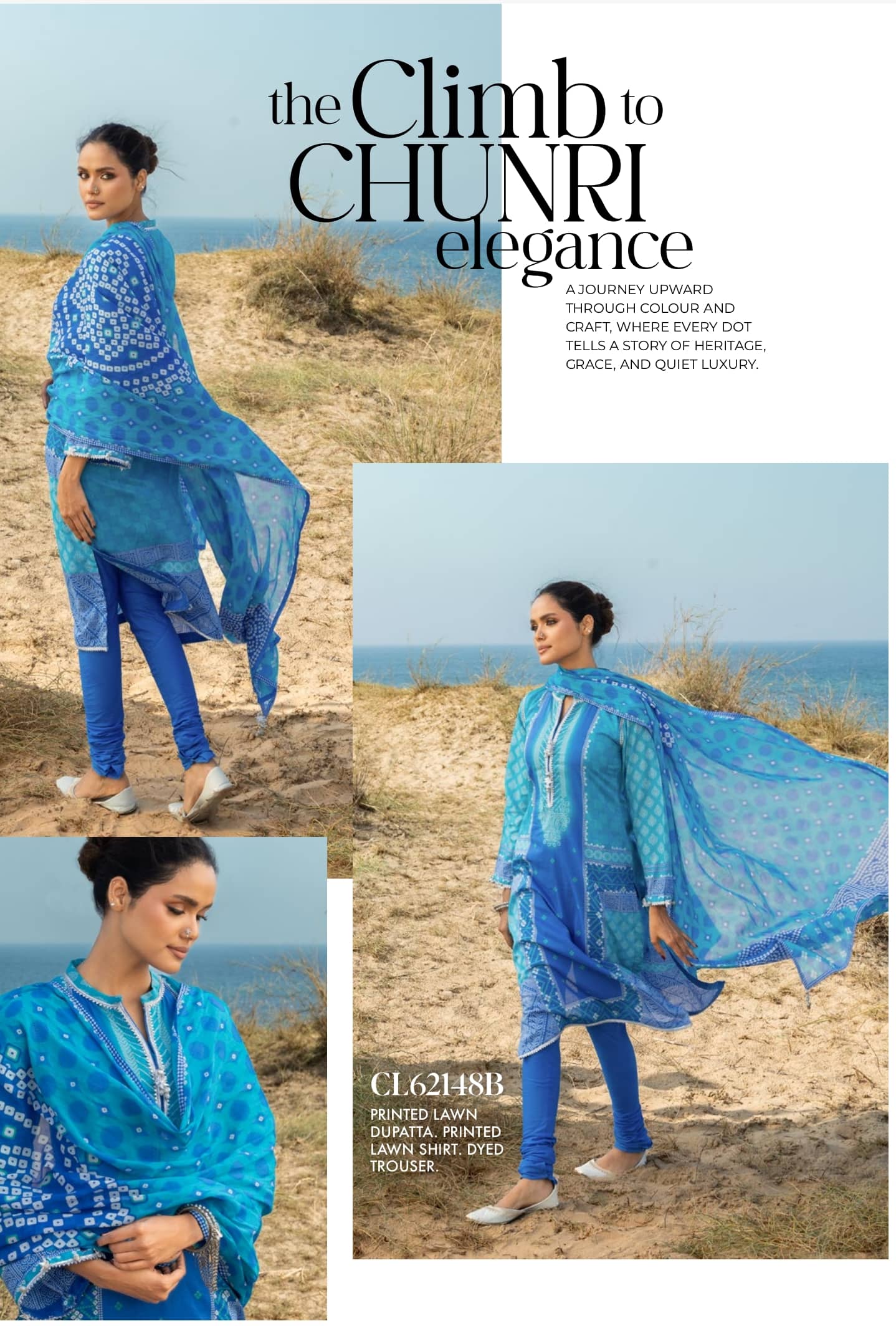 Gul Ahmed Chunari Lawn 26/Cl 62148B