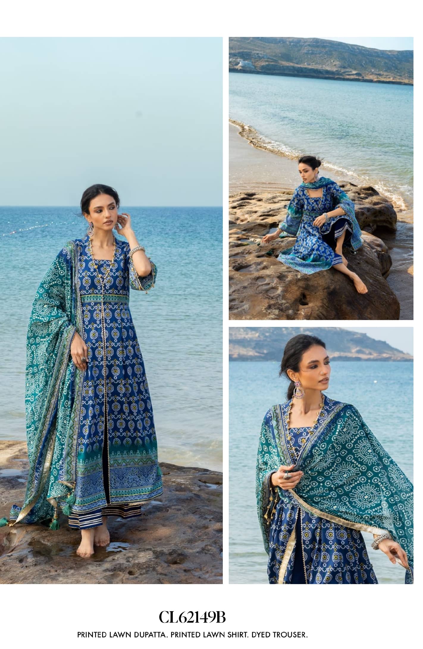 Gul Ahmed Chunari Lawn 26/Cl 62149B