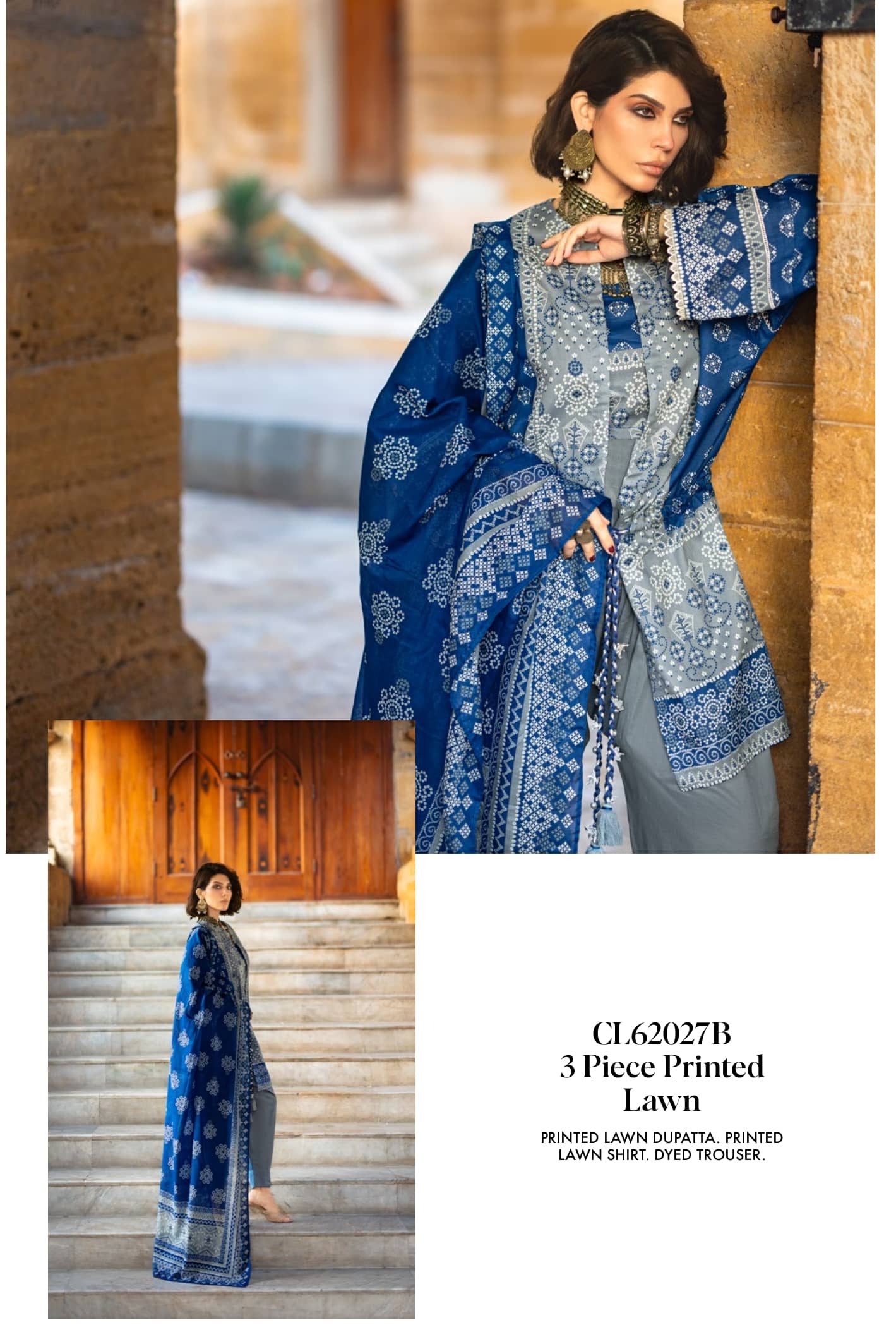 Gul Ahmed Chunari Lawn 26/CL62027B