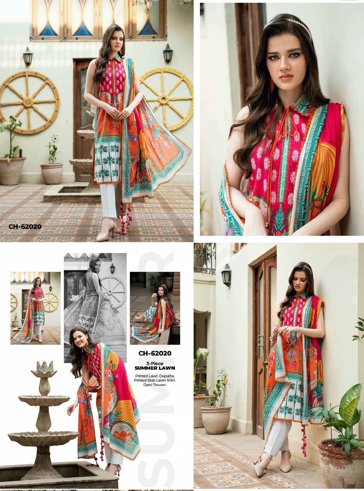 Gul Ahmed Desert Rose Lawn 26/CH62020