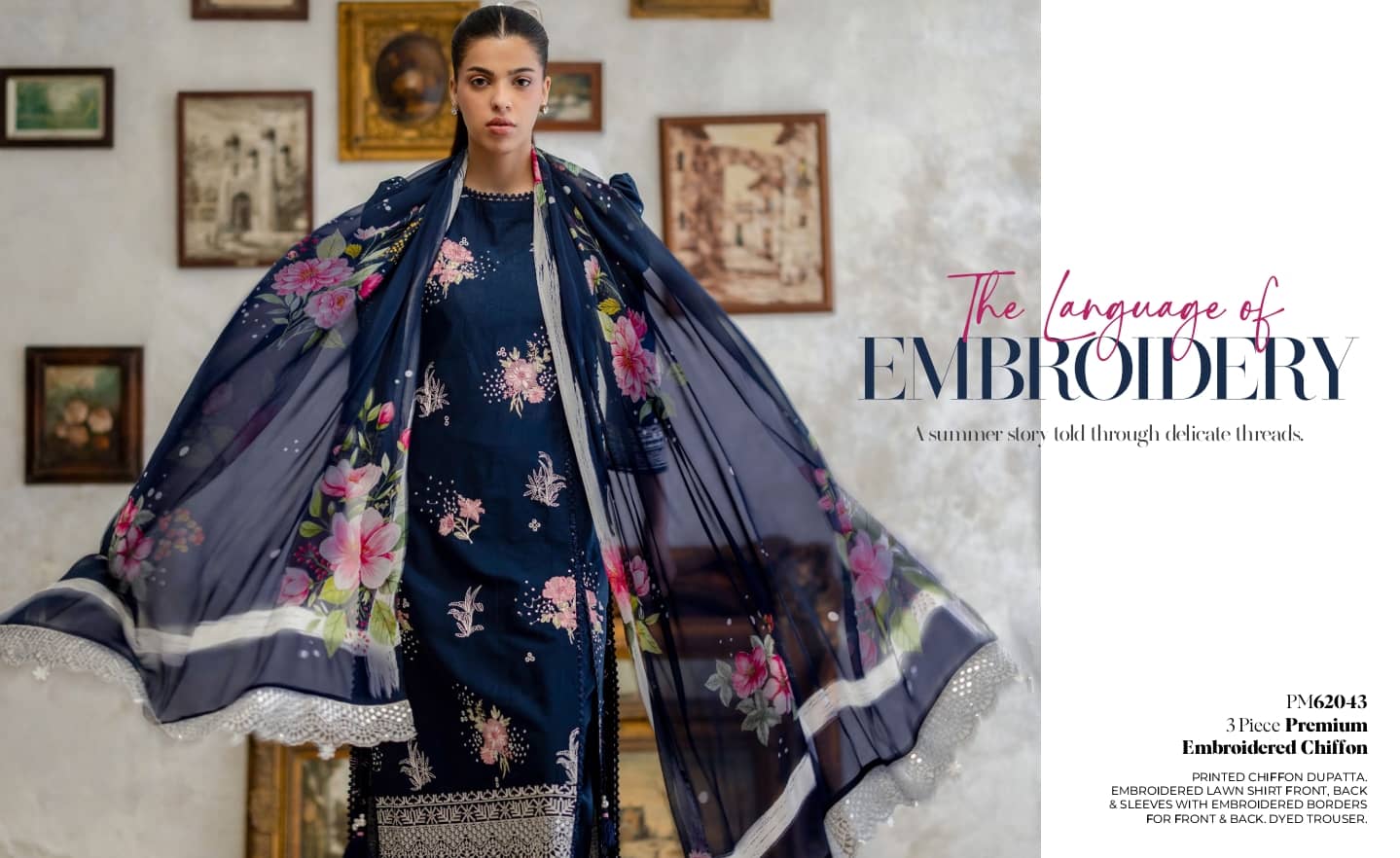 Restocked/Gul Ahmed Freesia Lawn 26/PM62043