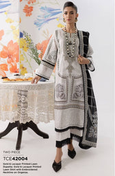 Gul Ahmed Midsummer Luxe/TCE42004/2 Pc/Shirt Dupatta Set