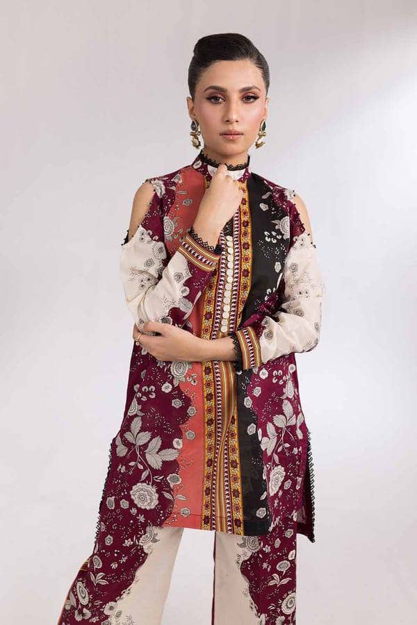 Restocked/Gul Ahmed Midsummer Luxe/TCN42001/2 Pc/Shirt Bottom