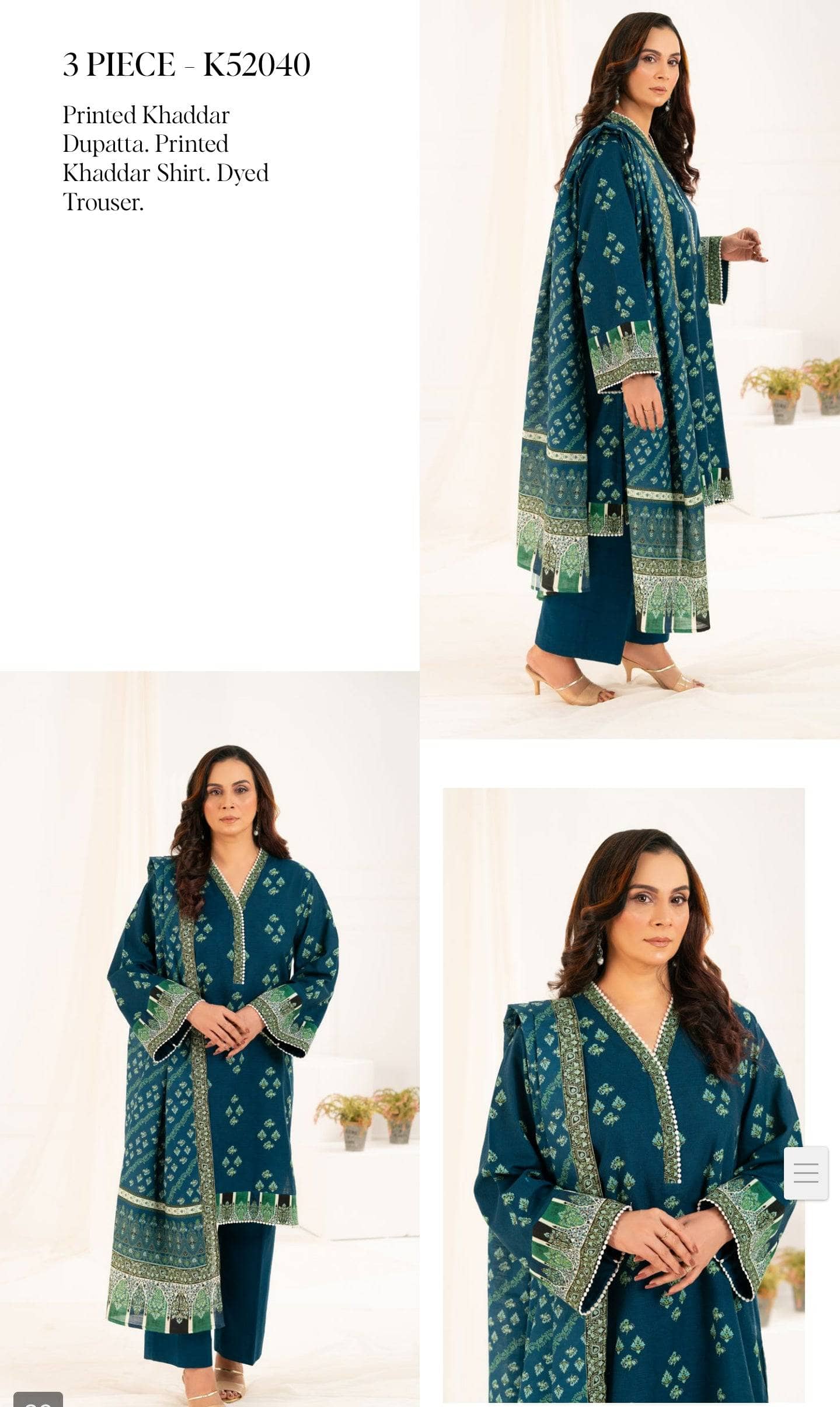 Gul Ahmed Mother's Collection/Fall Khaddar/K 52040