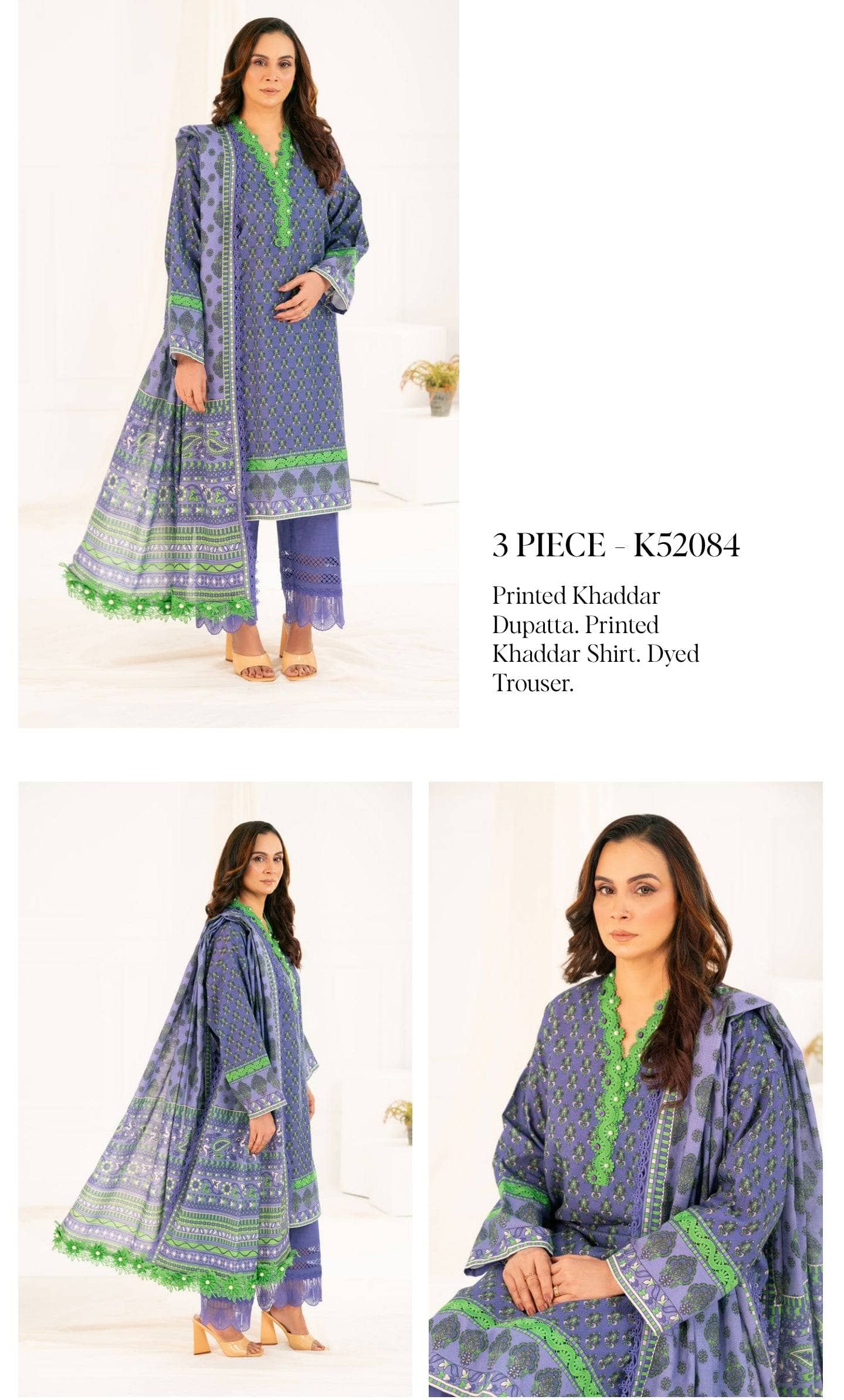 Gul Ahmed Mother's Collection/Fall Khaddar/K 52084