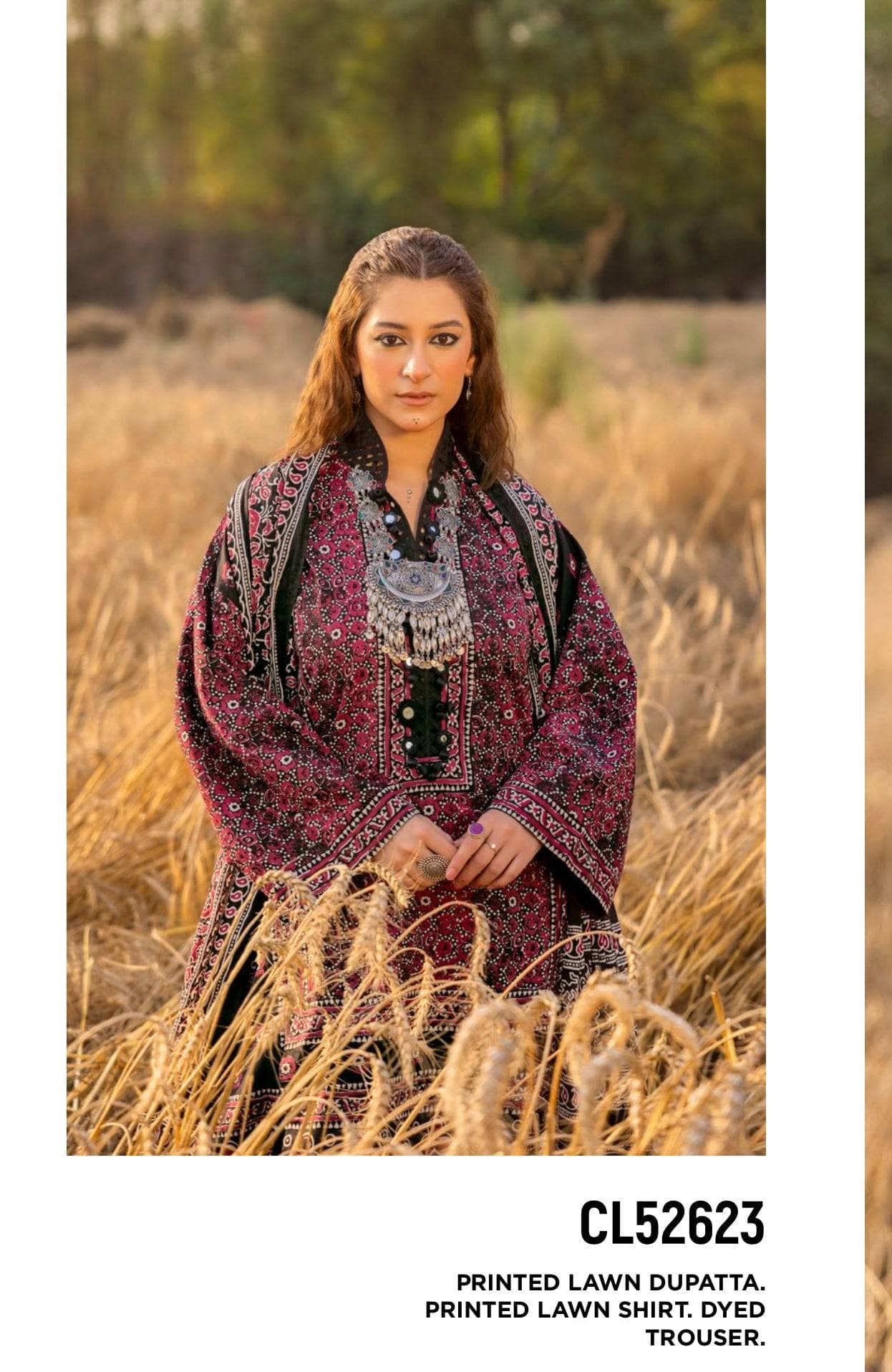 Restocked/Gul Ahmed Ajrak Collection 25/CL 52623