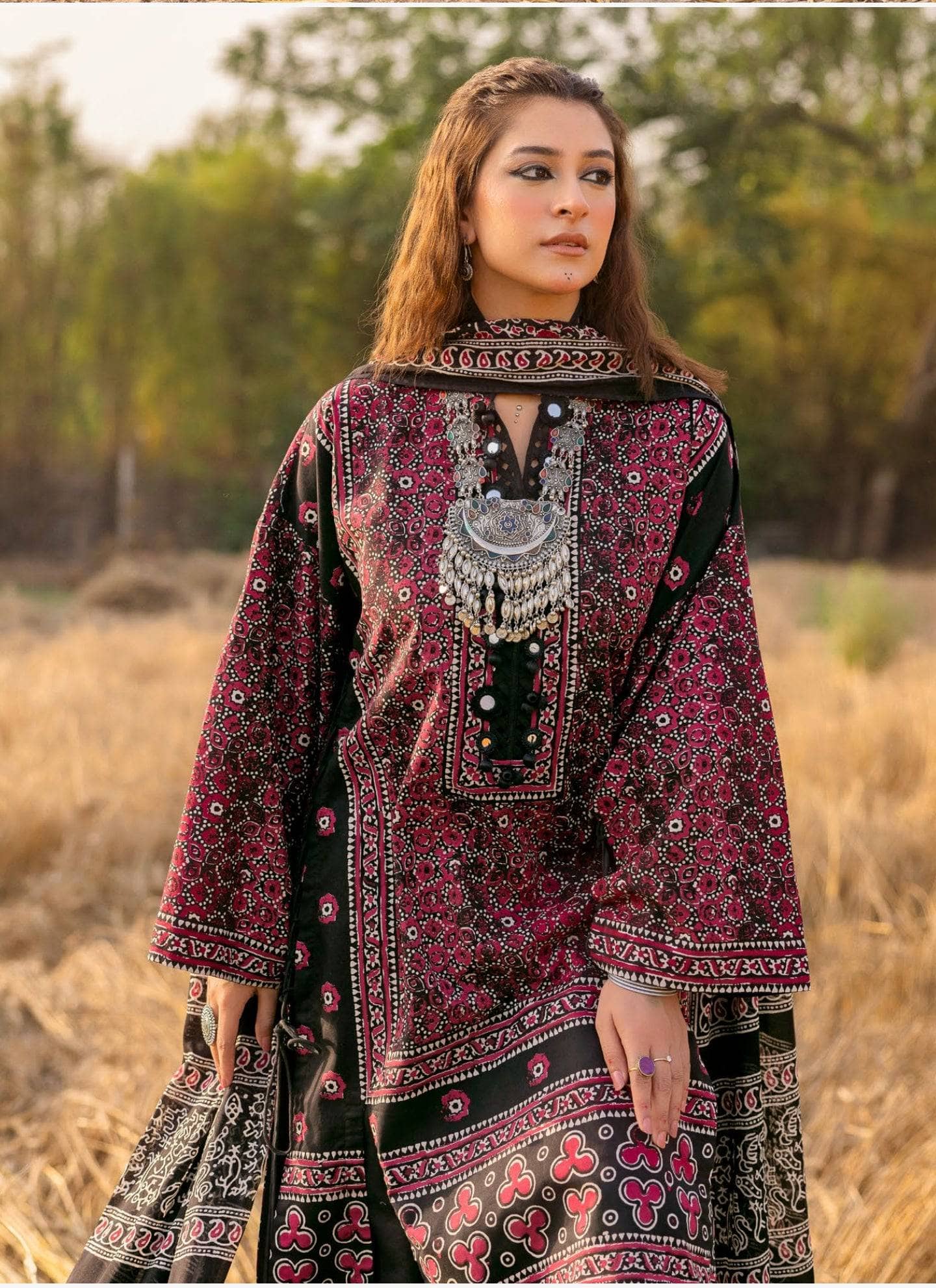 Restocked/Gul Ahmed Ajrak Collection 25/CL 52623