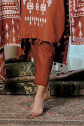 Gul Ahmed  Naqsh Winter/MJ -62018/Karandi Velvet Jacquar