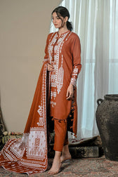 Gul Ahmed  Naqsh Winter/MJ -62018/Karandi Velvet Jacquar