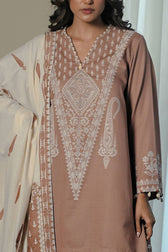 Gul Ahmed  Naqsh Winter/MJ -62026/Karandi Velvet Jacquard