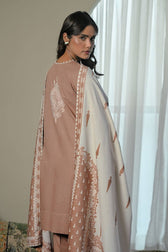 Gul Ahmed  Naqsh Winter/MJ -62026/Karandi Velvet Jacquard