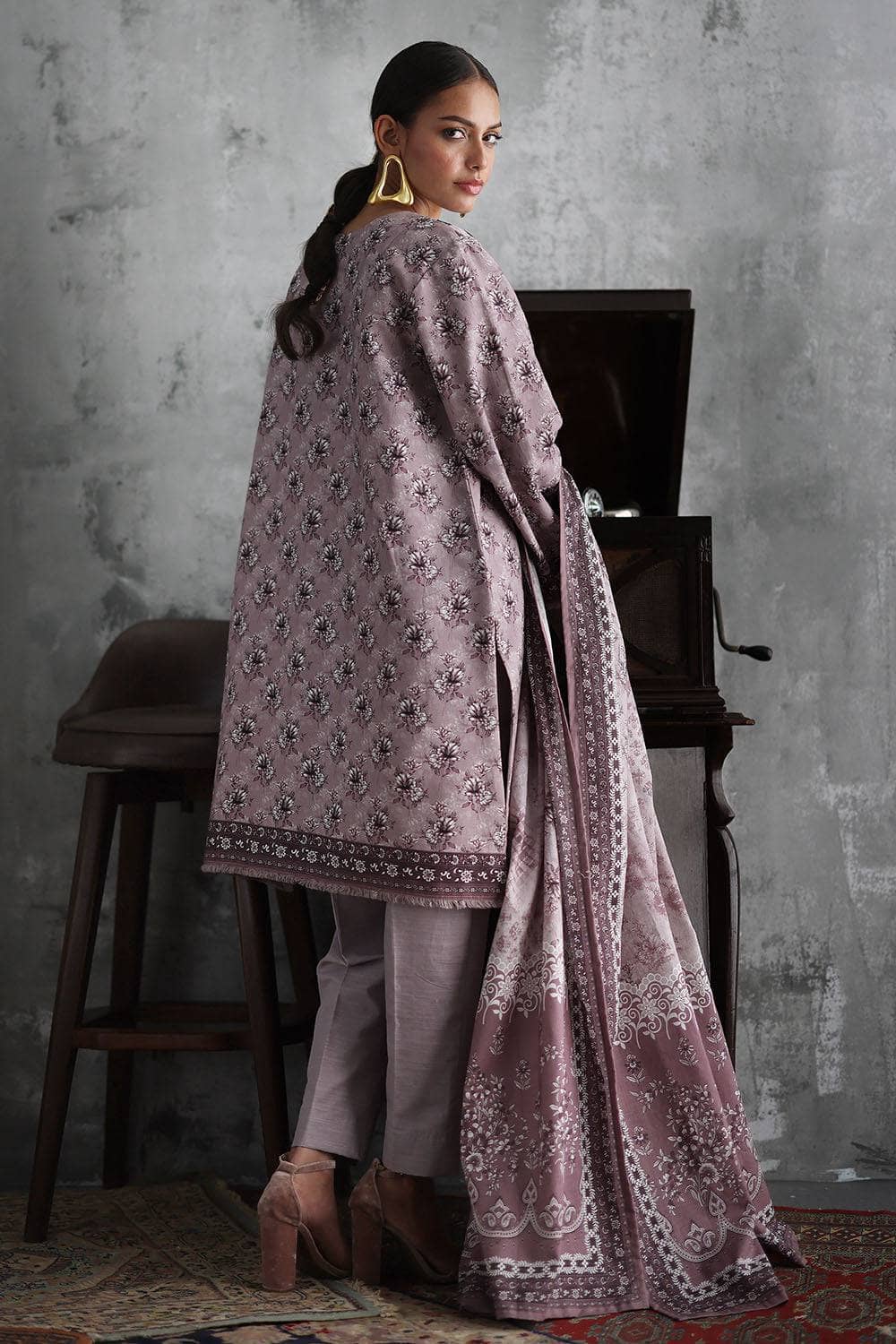 Gul Ahmed Winter Story/Khaddar/K 62112