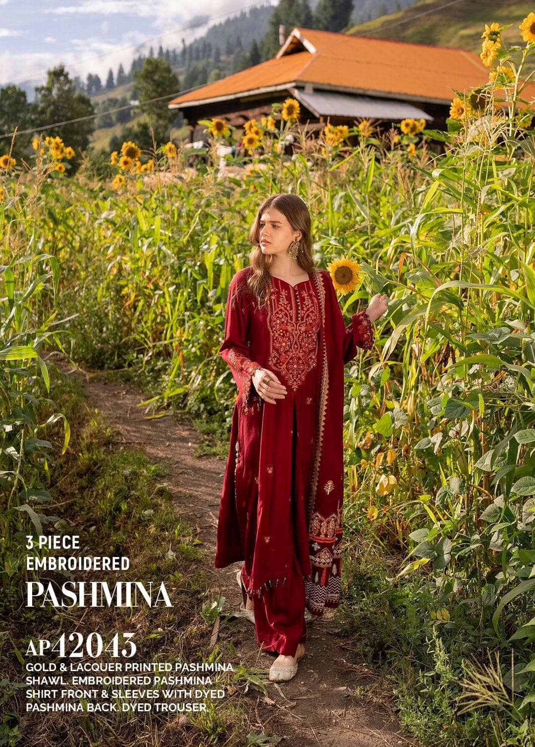 Gul Ahmed Winter 24 Vol 2/Pashmina/AP42043
