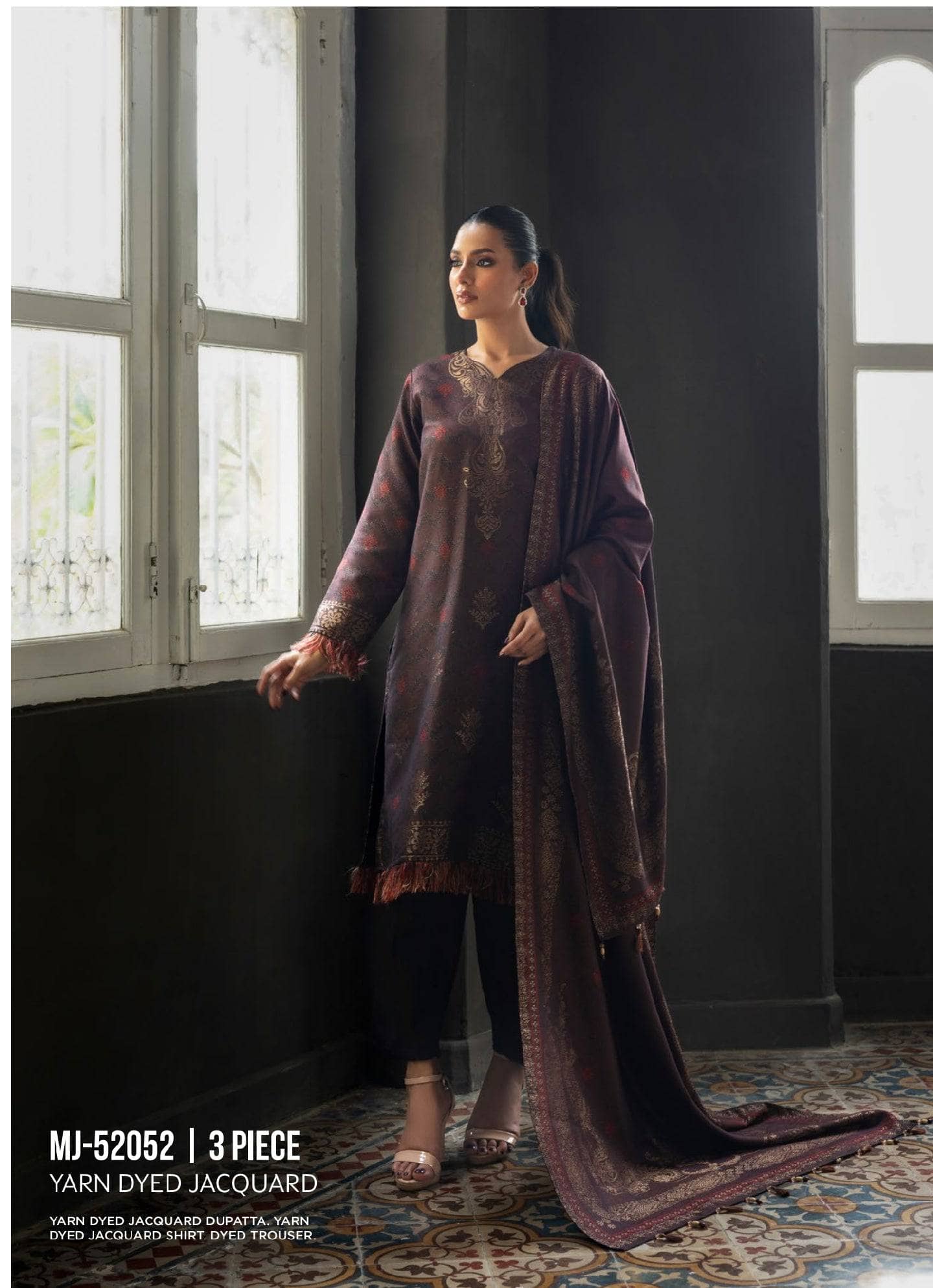 Gul Ahmed Heer Winter Luxury/MJ 52052/Jacquard