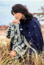Gul Ahmed Luxe Patjhaar/Embroidered Pashmina Suit with Embroidered Shawl AP-52012