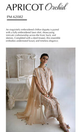 Gul Ahmed Luxe Summer/Apricot Orchid/PM 62082