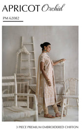 Gul Ahmed Luxe Summer/Apricot Orchid/PM 62082