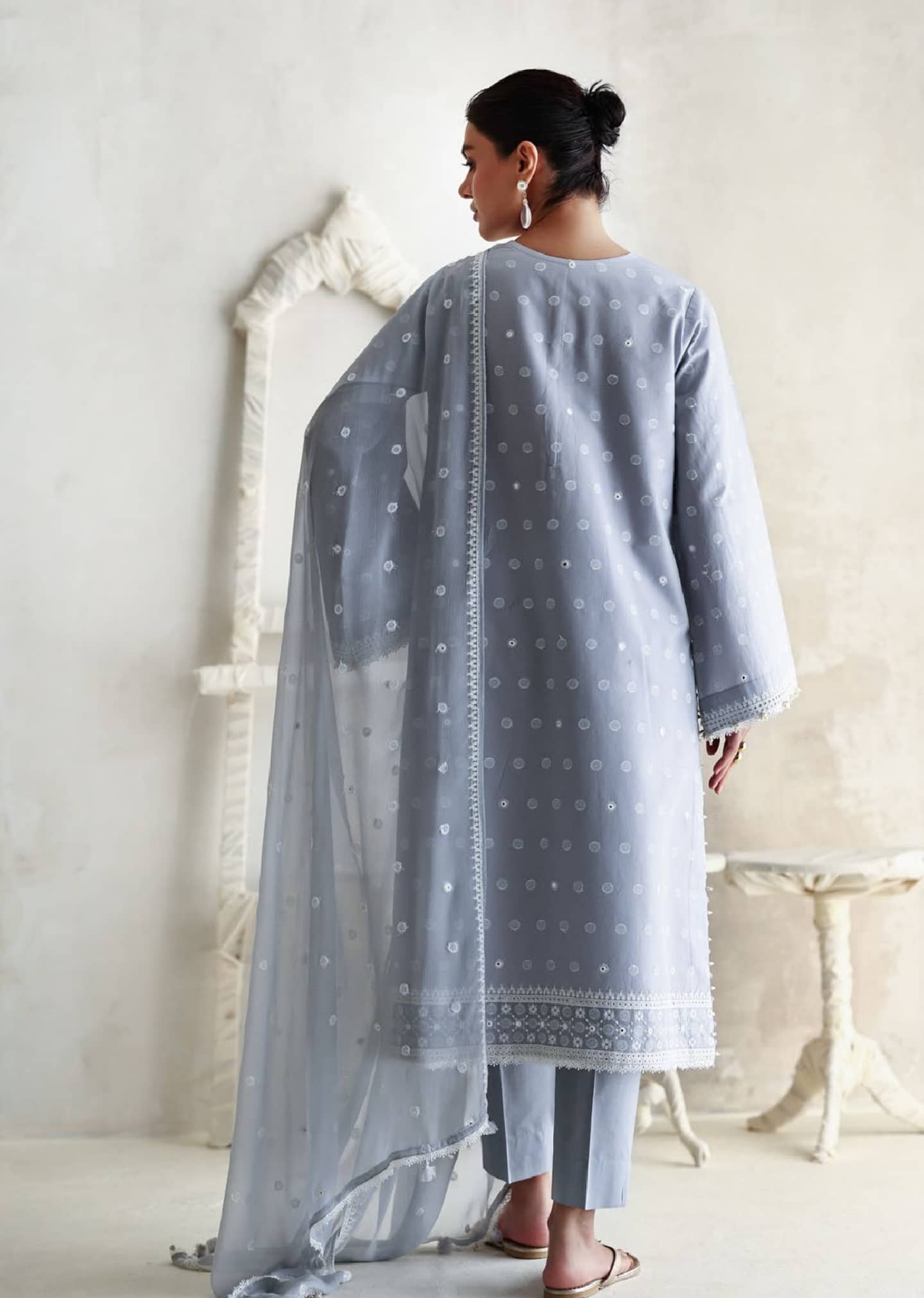 Gul Ahmed Luxe Summer/Cerulean Flora/PM 62083