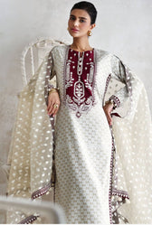 Gul Ahmed Luxe Summer/Choclate Cosmos/SP62014