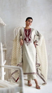 Gul Ahmed Luxe Summer/Choclate Cosmos/SP62014