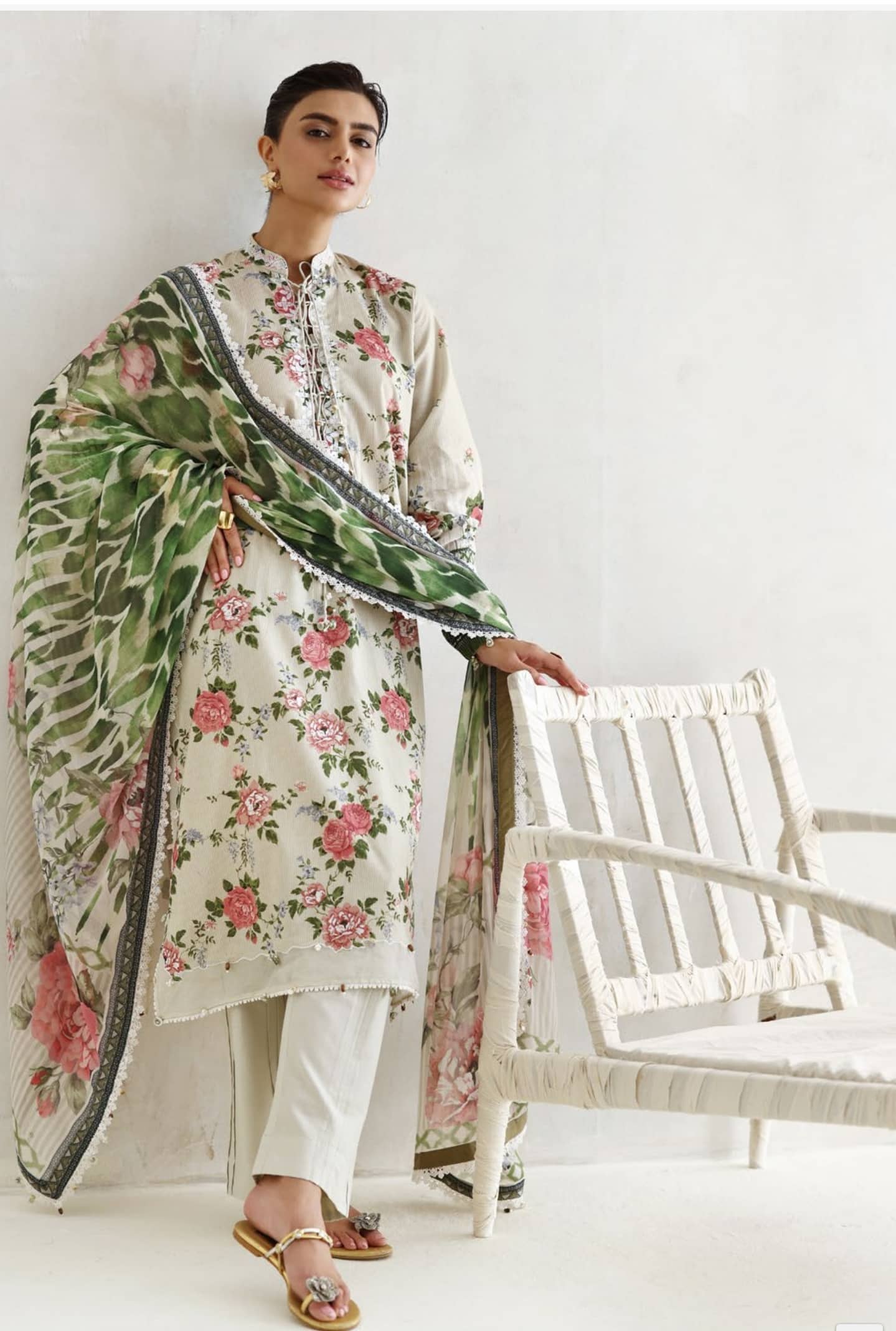 Gul Ahmed Luxe Summer/Emeraude Orchid/BM62036