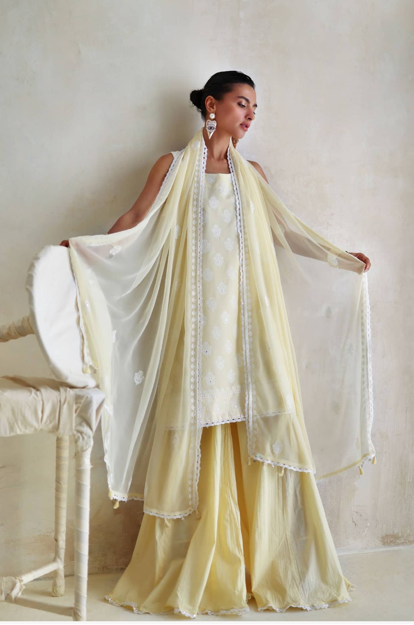 Gul Ahmed Luxe Summer/Golden Petals/PM62081