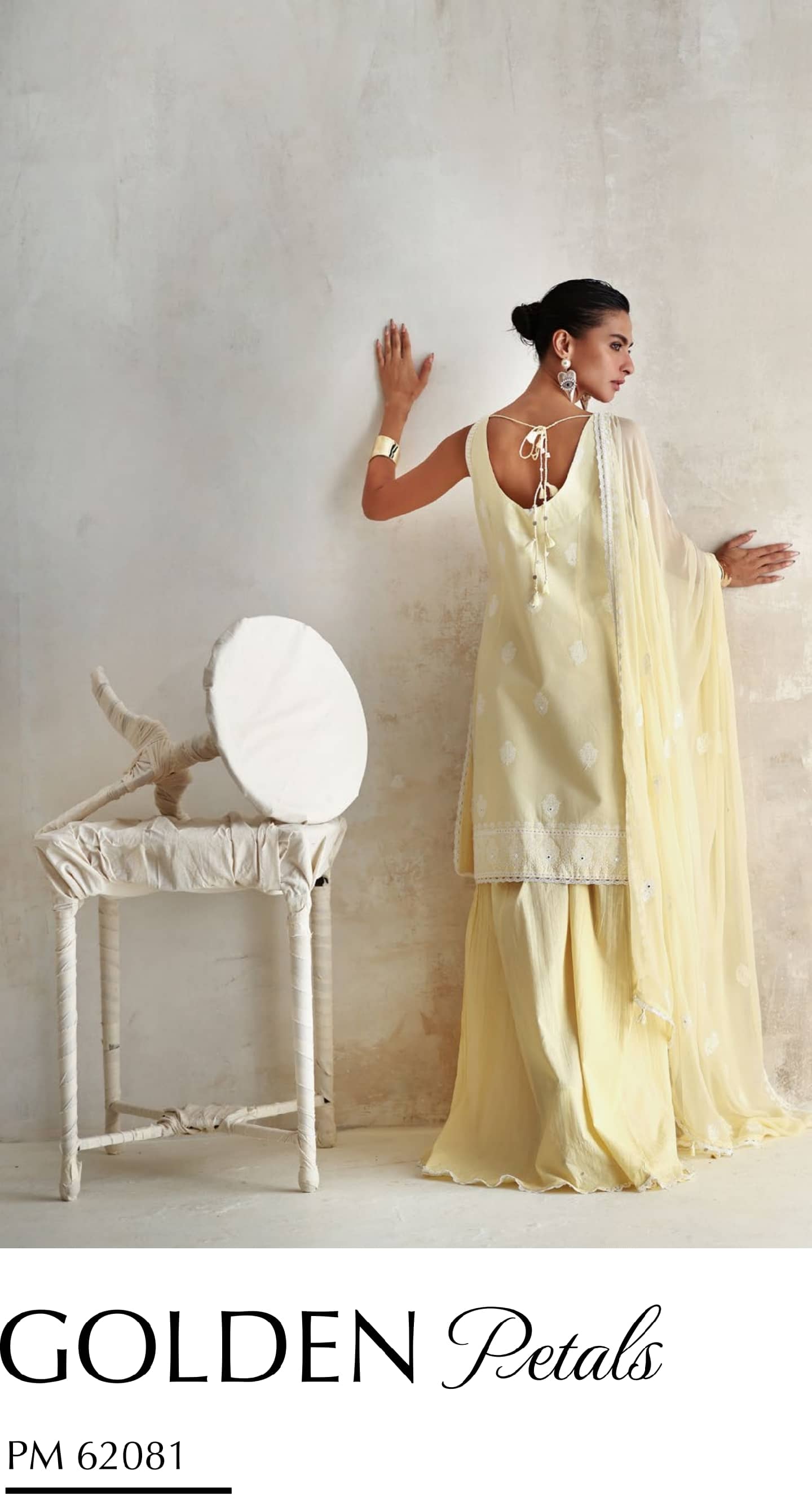 Gul Ahmed Luxe Summer/Golden Petals/PM62081