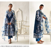 Gul Ahmed Luxe Summer/Indigo Blossom/PM62073