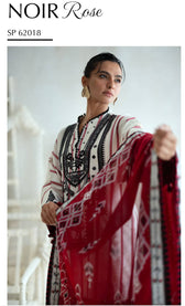 Gul Ahmed Luxe Summer/Noir Rose/SP62018