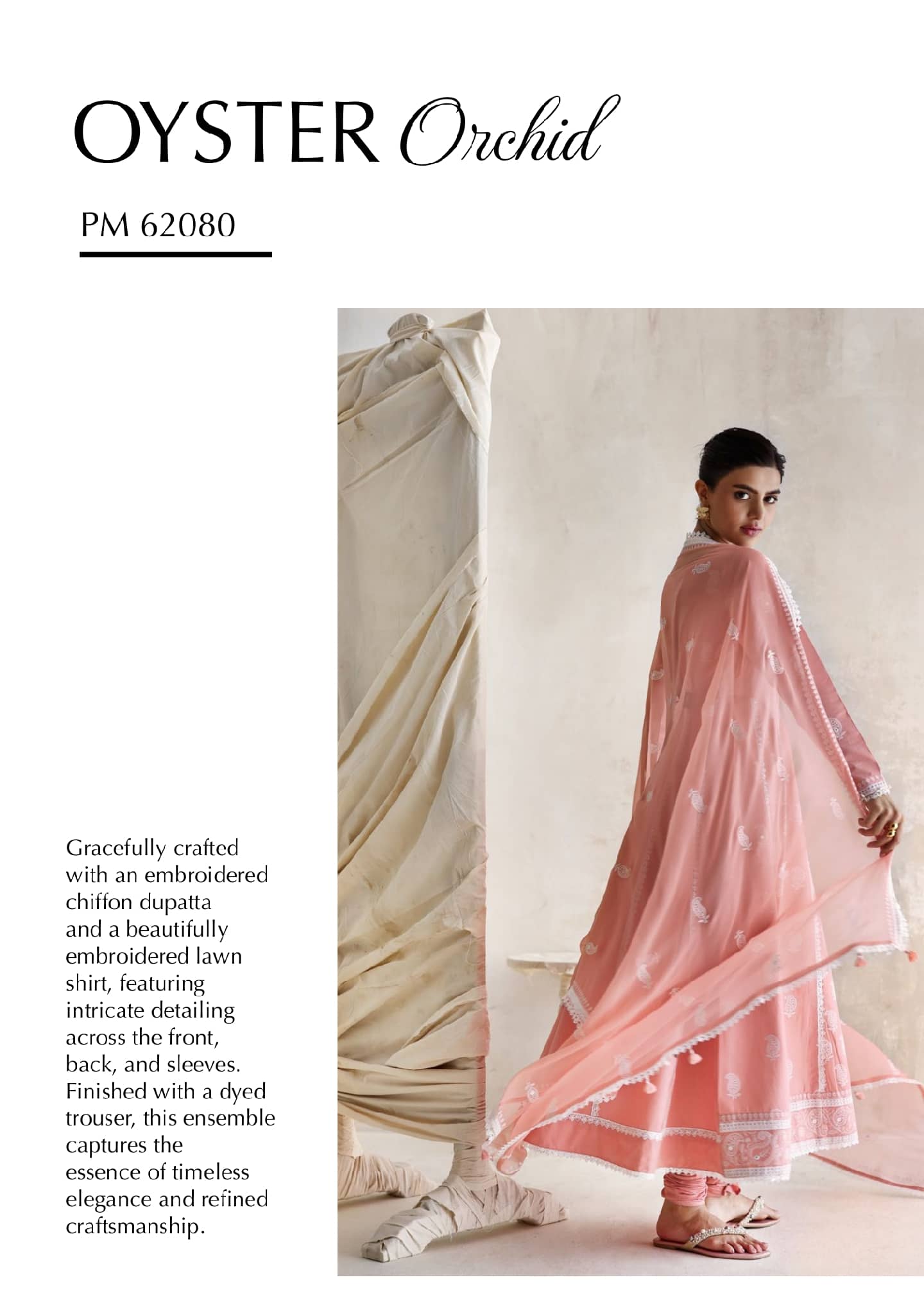 Gul Ahmed Luxe Summer/Oyster Orchid/PM62080