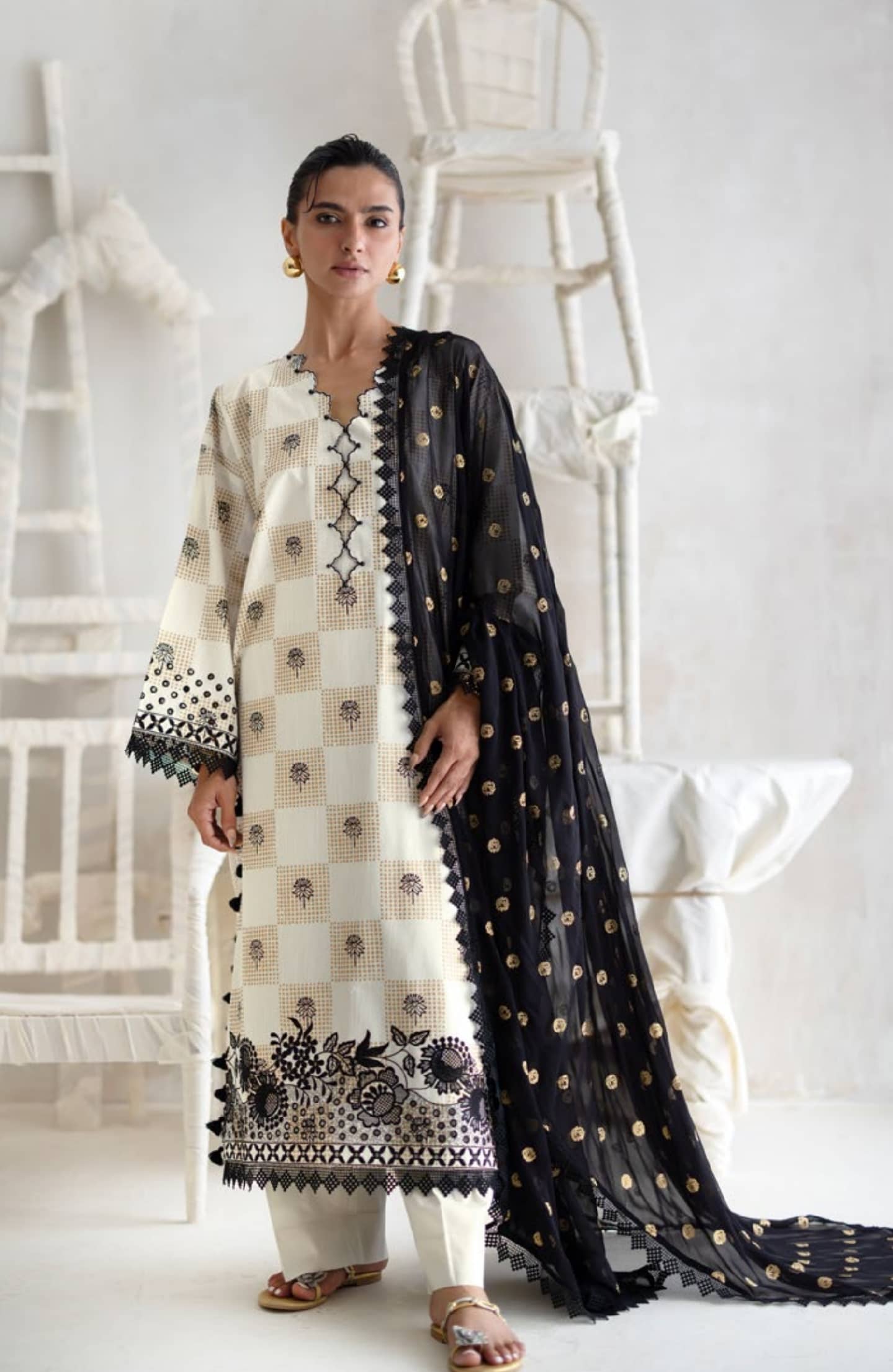 Gul Ahmed Luxe Summer/Royal Fleur/SP52066
