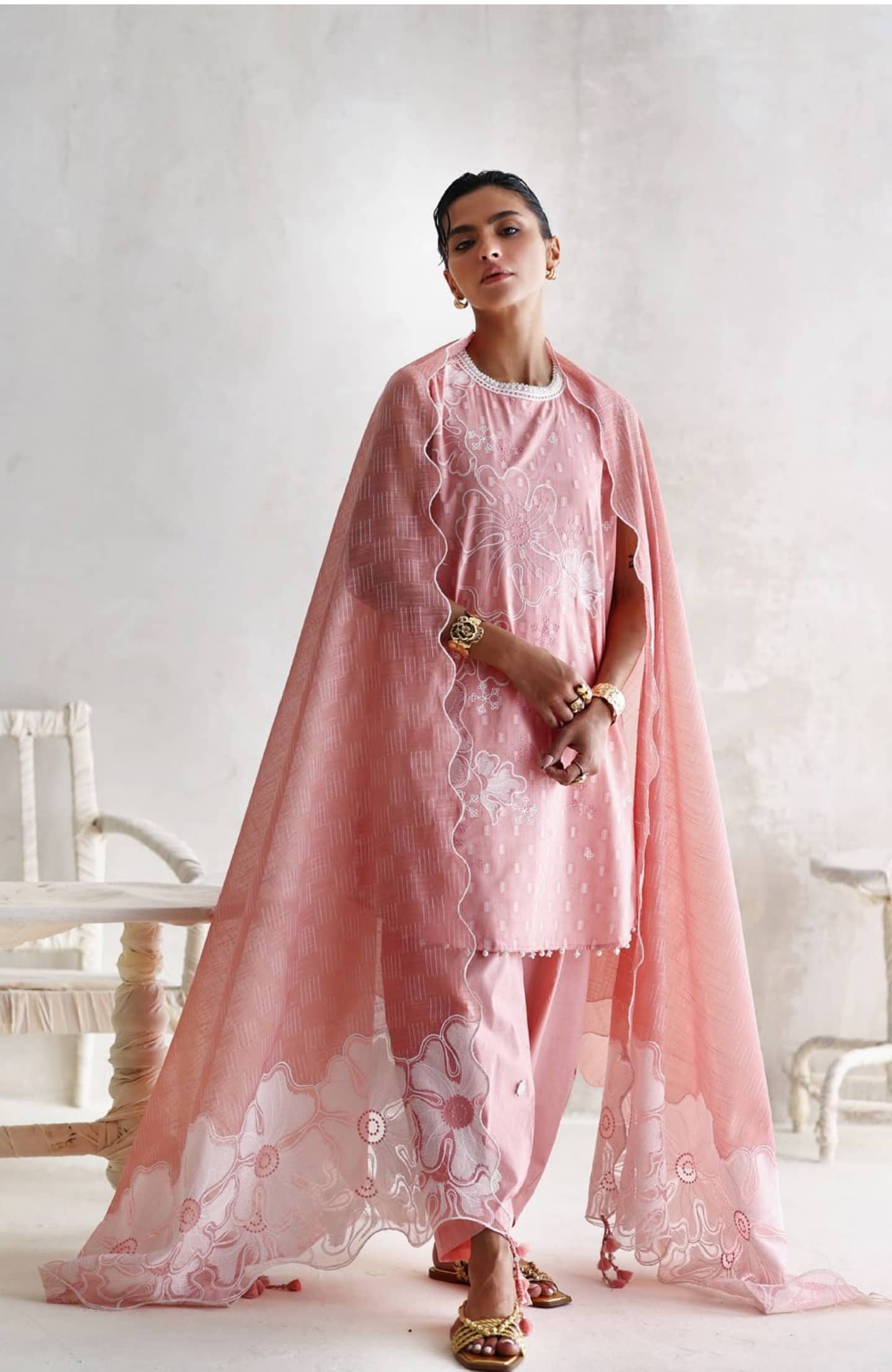 Gul Ahmed Luxe Summer/Velvet Rose/SP62013