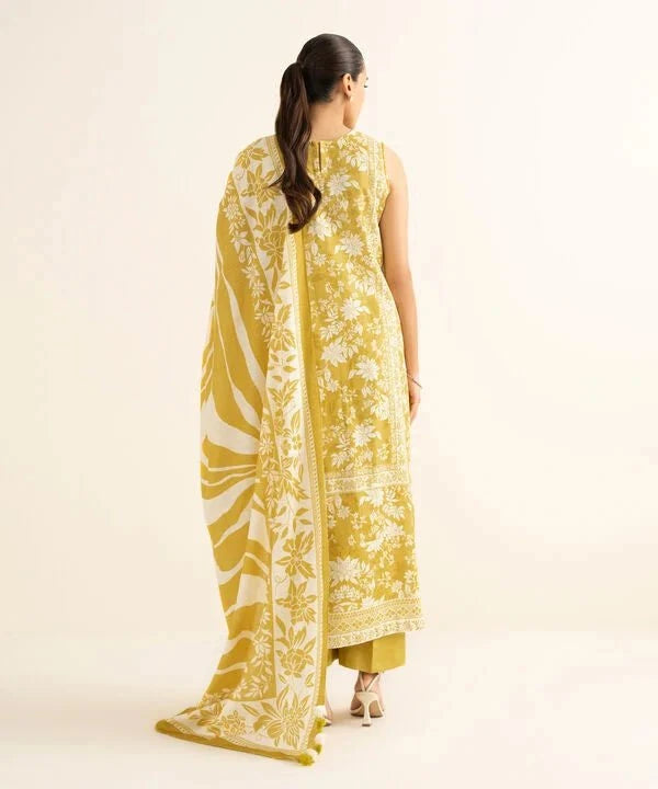 Sapphire Fall Winter 25/Embroidered Light Khaddar Suit/0U3PEDY25V81