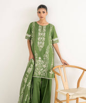 Sapphire Fall Winter 25/Embroidered Light Khaddar Suit/0U3PESG25V81