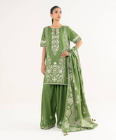 Sapphire Fall Winter 25/Embroidered Light Khaddar Suit/0U3PESG25V81