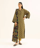 Sapphire Fall Winter 25/Printed Khaddar Suit/0U3PDD25V811