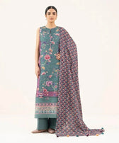 Sapphire Fall Winter 25/Printed Khaddar Suit/0U3PDY25V85B