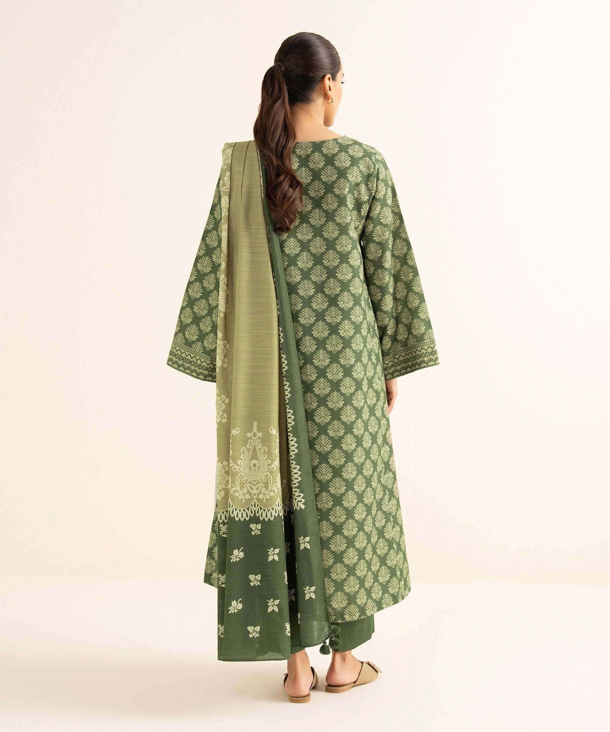 Sapphire Fall Winter 25/Printed Light Khaddar Suit/0U3PDY25V816