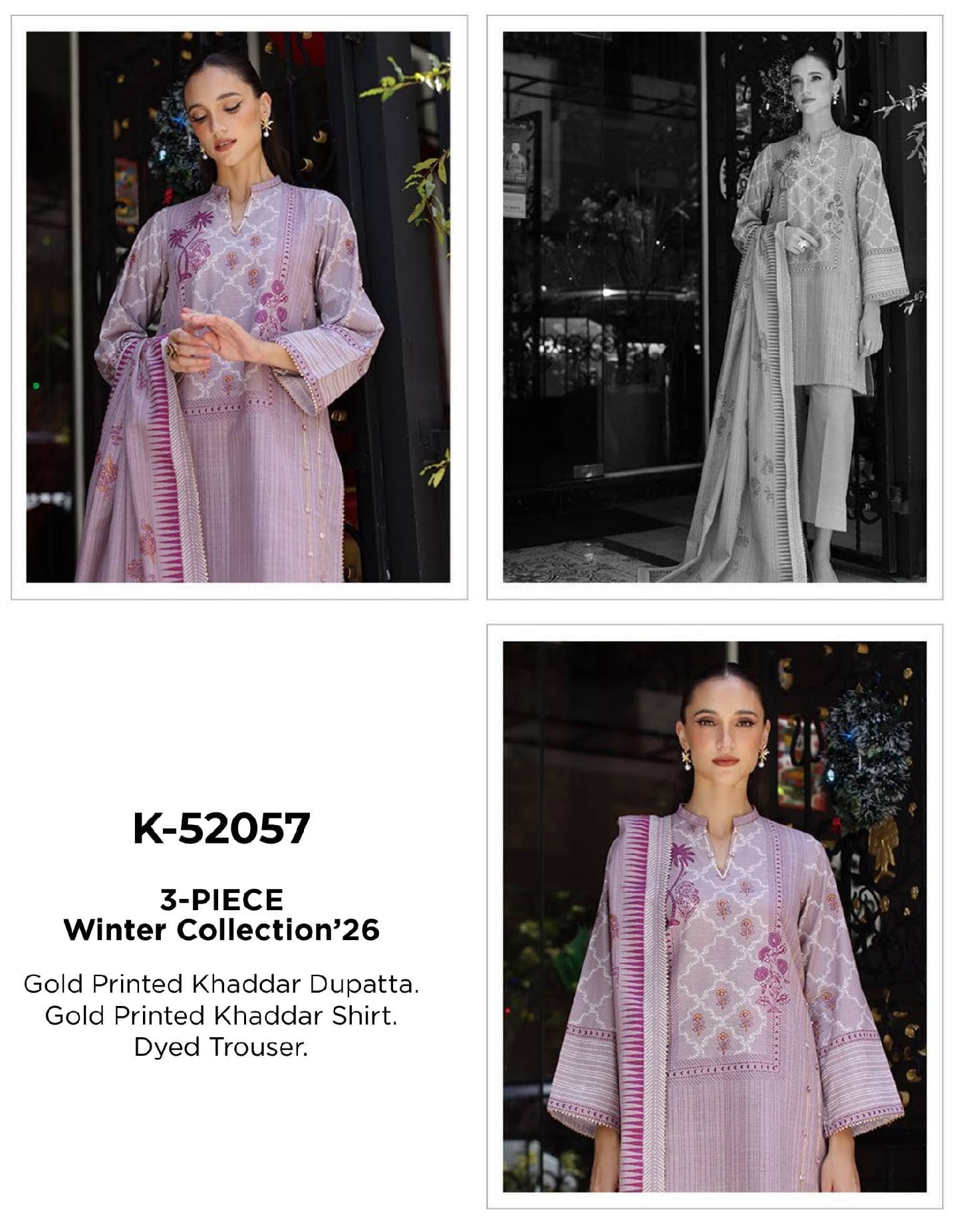Gul Ahmed Khaddar 26/K52057
