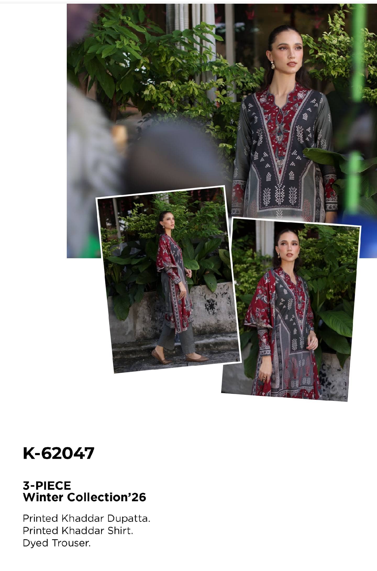 Gul Ahmed Khaddar 26/K62036
