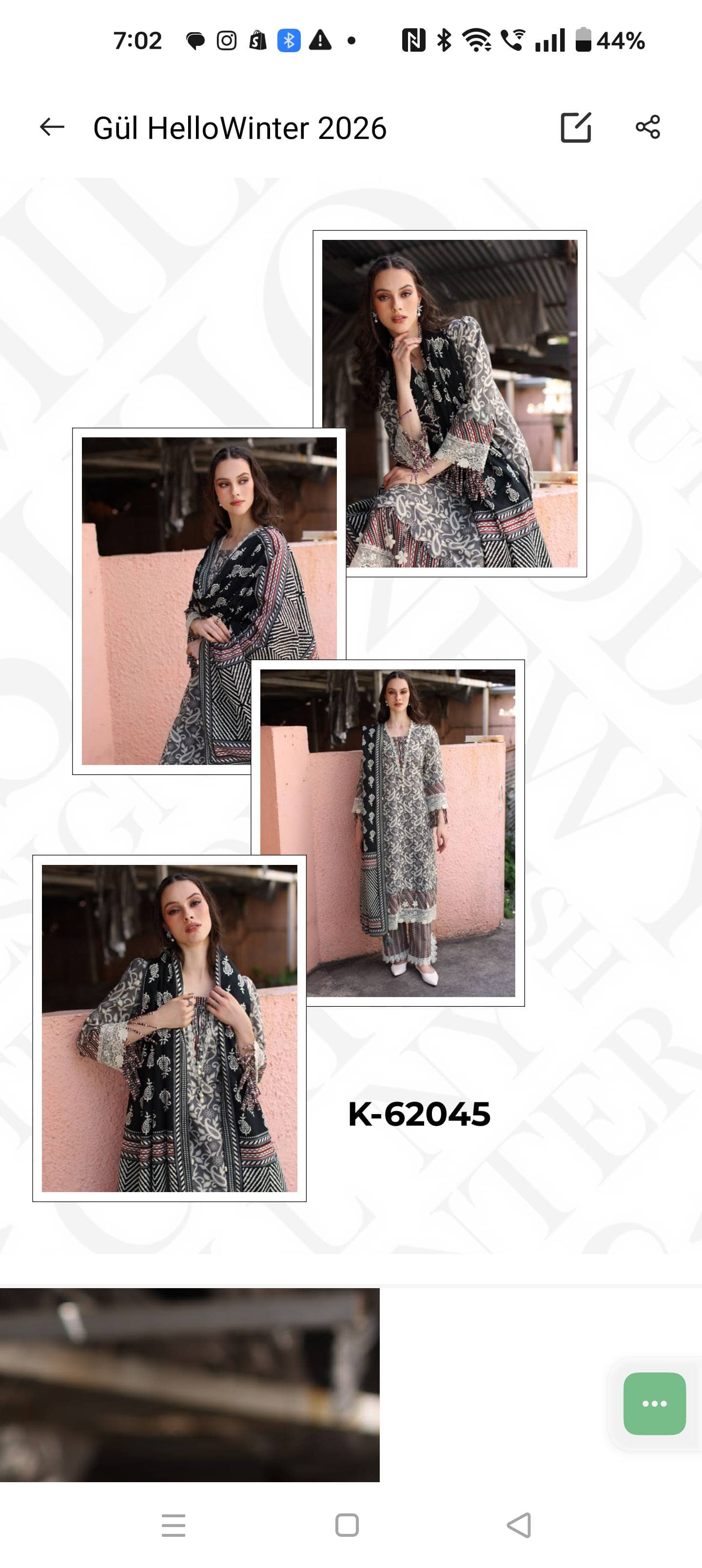 Gul Ahmed Khaddar 26/K62045