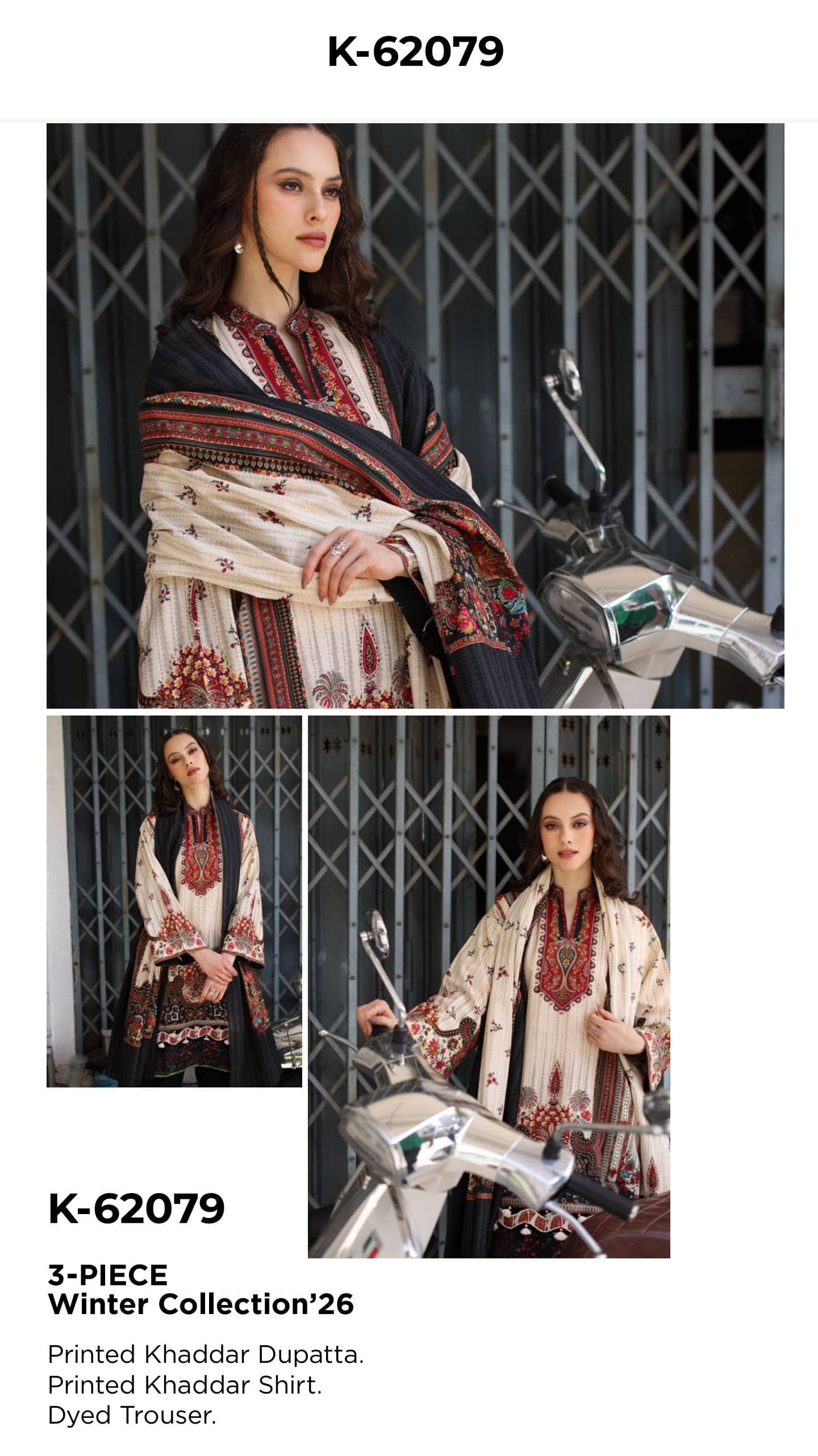 Gul Ahmed Khaddar 26/K62079