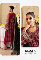 Gulaal Embroidered Chiffon/Blanca/04