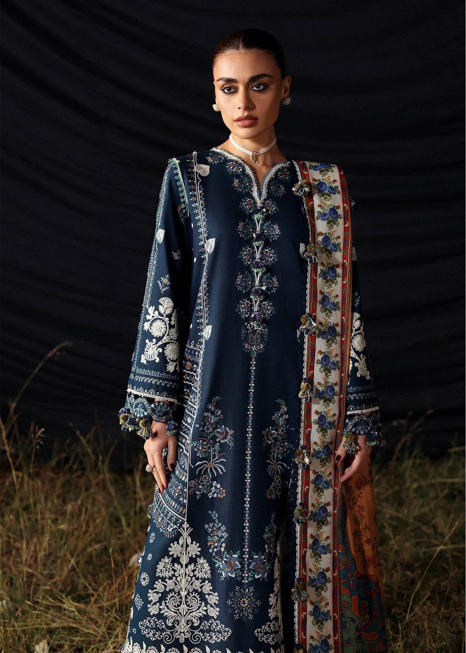 Hussain Rehar Khaddar Winter Pakistani Suits Hussain Rehar Khaddar/Chashm-e-Bahr