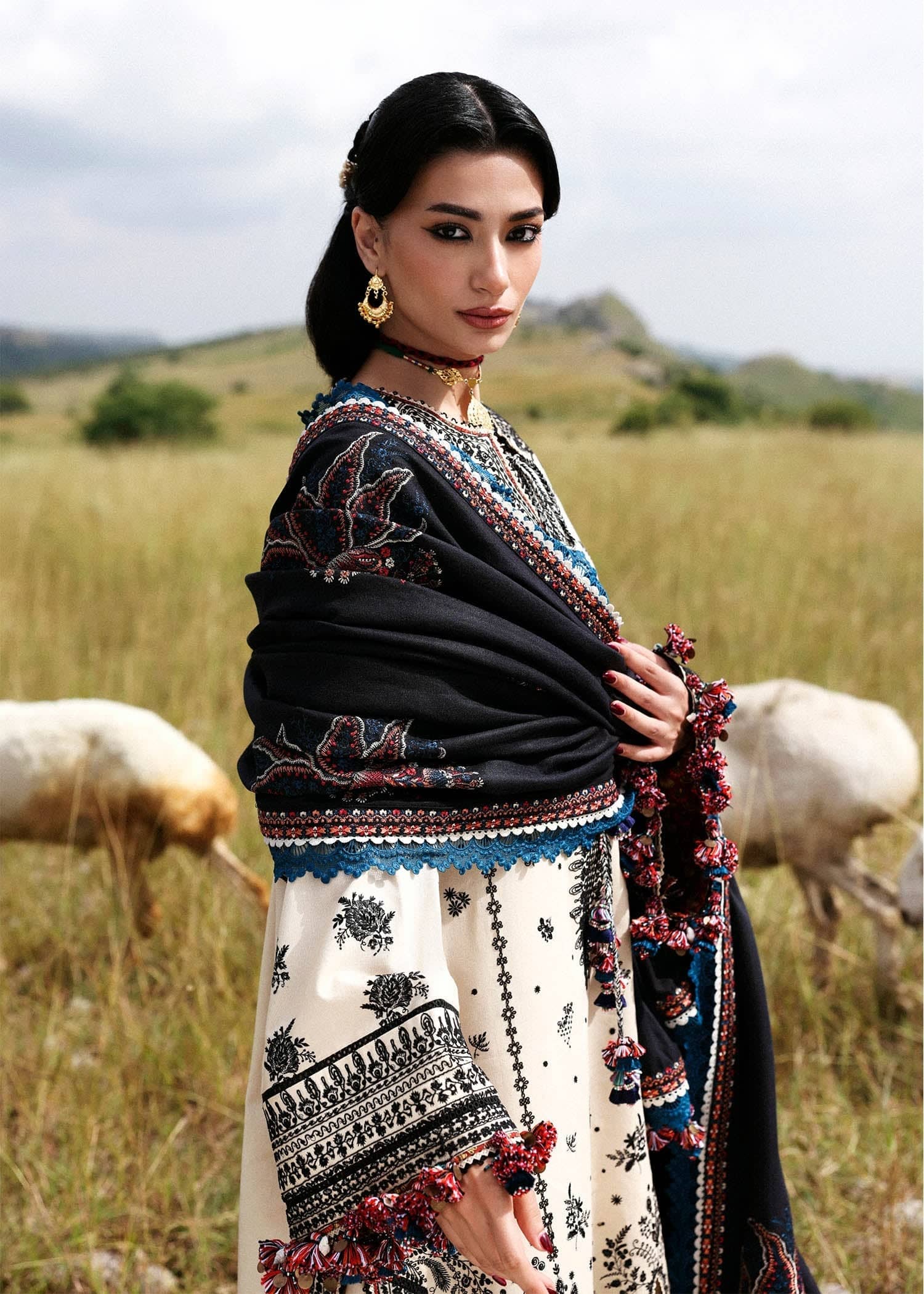 Hussain Rehar Khaddar Winter Pakistani Suits Hussain Rehar Khaddar/Dhanak