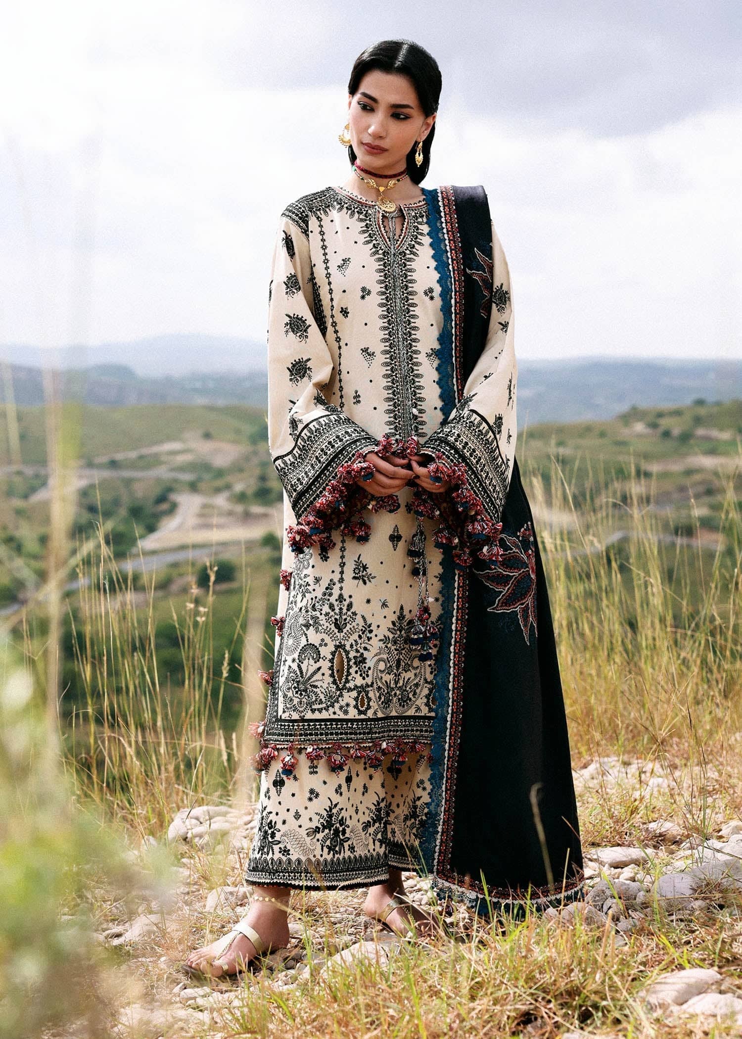 Hussain Rehar Khaddar Winter Pakistani Suits Hussain Rehar Khaddar/Dhanak