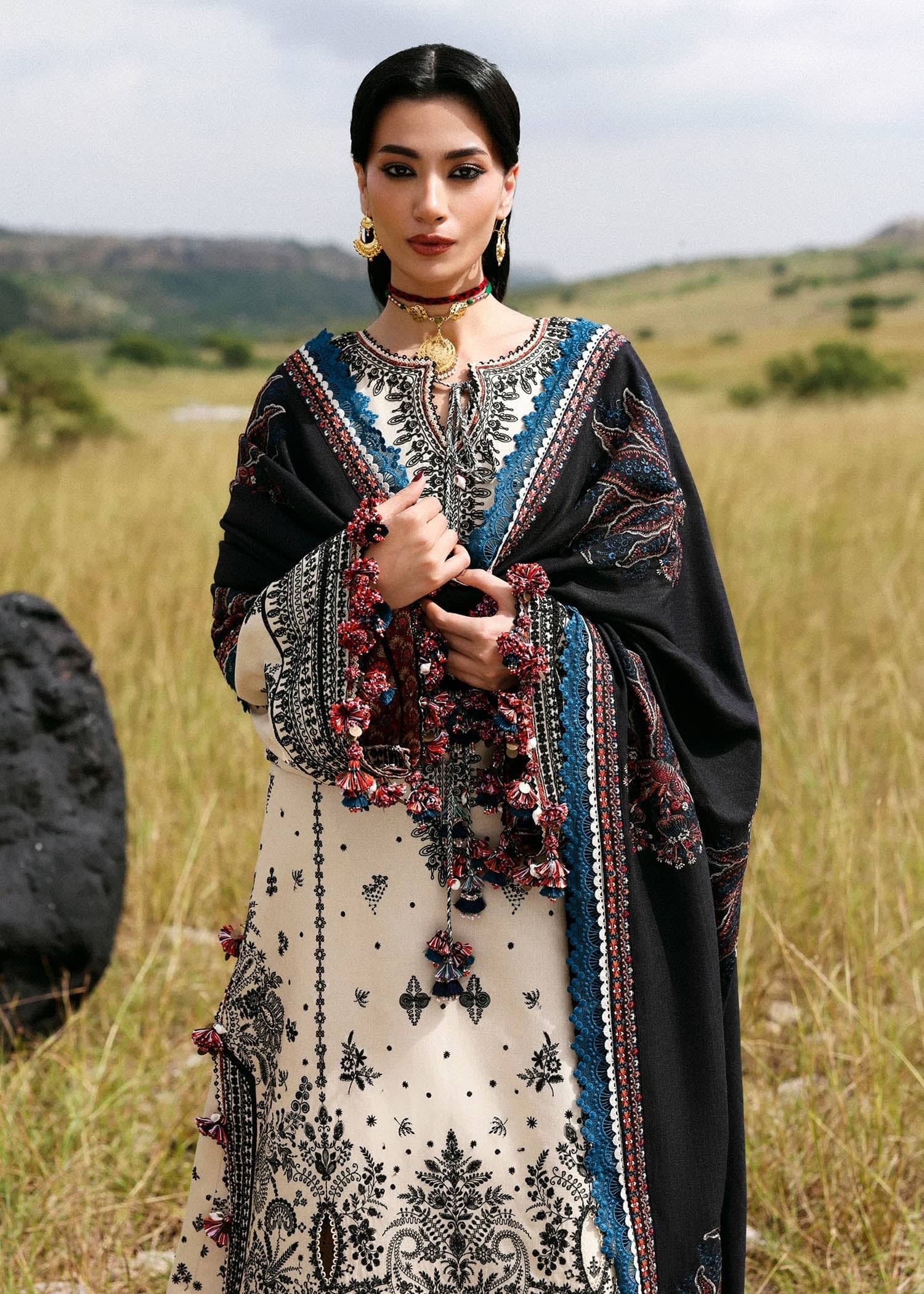 Hussain Rehar Khaddar Winter Pakistani Suits Hussain Rehar Khaddar/Dhanak