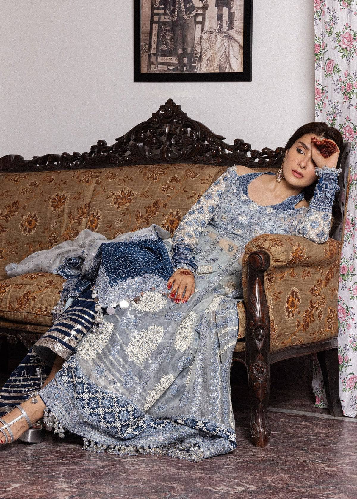 Hussain Rehar Doll House Wedding/Mehtab/Ice Blue