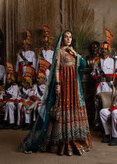 Hussain Rehar Doll House Wedding/Zarin/Rust Orange